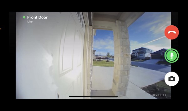 skybell video doorbell app interface