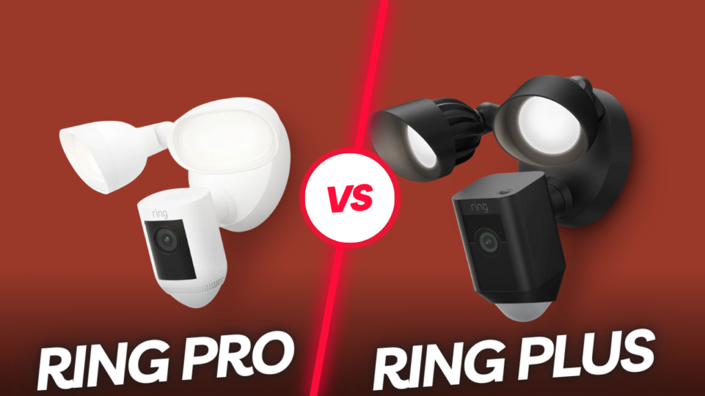 Choose your ideal outdoor security camera - Ring Floodlight Cam Wired Pro vs. Plus, offering enhanced capabilities and affordable options.
