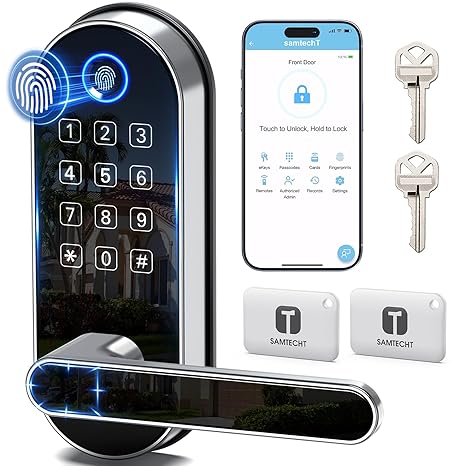 Keyless-Entry Keypad Fingerprint Smart Lock - Kucacci