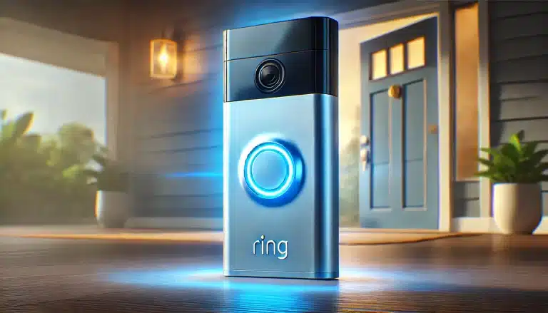 ring doorbell flashing blue